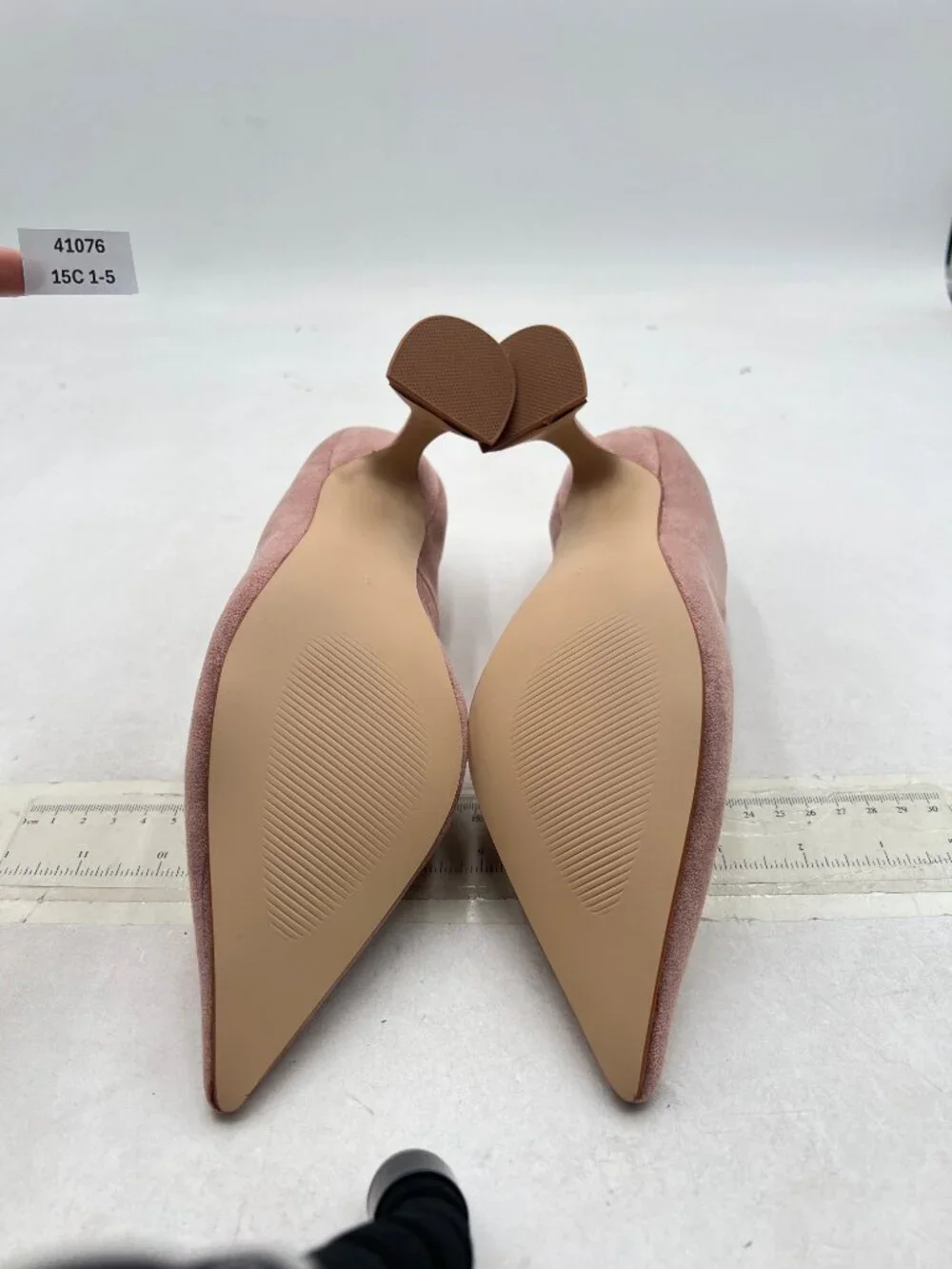 YDN Light Pink Pointed Toe Slip on Pumps Special High Heel Shoe for Party Lady